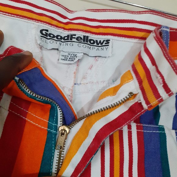 Denim shorts Bright 🌞 Vintage 90s Highrise Western Yoke Mom Bermuda jeans - Picture 3 of 4